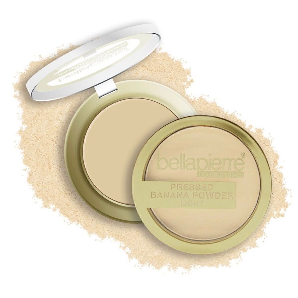 Bellapierre Cosmetics Pressed Banana Setting Powder LIGHT, Full Size, New‎